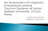 An assessment of linguistic competence among tourism students