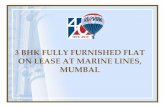 3 BHK Fully Furnished Flat on Lease at Marine Lines, Mumbai.