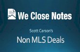 Non MLS Deals Your Broker Dreams About