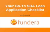 Your Go-To SBA Loan Application Checklist