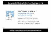 EUCIS-LLL Position on Validation of Non-formal and Informal Learning