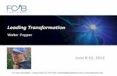 Course Overview: Leading Transformation