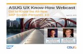 ASUG Know-How webcast on SAP Screen Personas April 2015