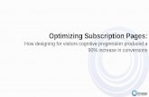 Optimizing subscription pages