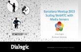 MWC Barcelona WebRTC Meetup 2015 - Scaling WebRTC with Media Servers