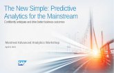 Déjeuner Conférence - L'analyse prédictive agile avec SAP Predictive Analytics 2.0