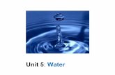 Unit 5. water