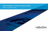 Water Reduction in Food Processing Facilities - Presented at FPSA Annual Conference