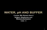 B sc biotech i bpi unit 1 water, p h and buffer