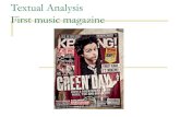 Textual analysis- 1st music magazine