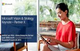 Microsoft vision & strategy keynote for partners