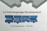 L2 interlanguage development