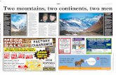 Two mountains, two continents, two men - (Parramatta Advertiser)