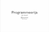Talked about Programmer life to freshmen (in Estonian)