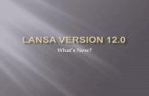 Whats New Lansa V12