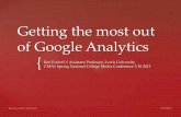 Getting the most out of Google Analytics