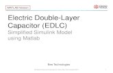 Electric Double-Layer Capacitor(EDLC) Simulink Model using MATLAB
