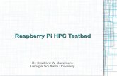 Raspberry Pi Cluster Test Bed