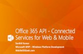 Office 365 API - Connected Services for Web & Mobile
