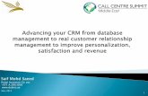 Effective use of CRM - IQPC Meddle east Call Center Summit