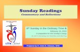 6th Sunday in Ordinary Time Cycle B