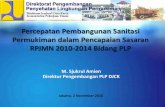 PPSP dalam Pencapaian Sasaran RPJMN Bidang Pengembangan Penyehatan Lingkungan Permukiman (PLP)