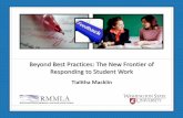 Beyond Best Practices: The New Frontier of Responding to Student Work