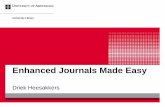Tijdschriften publiceren met onderzoeksdata: Enhanced Journals Made Easy