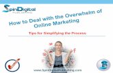 Easy steps to deal with overwhelm of online marketing
