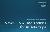 New EU VAT regulationsfor #LTstartups