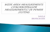 Wide area measurements (synchrophasor measurements) in Power Systems