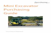 Mini Excavator Purchasing Guide - Purchasing.com