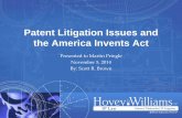 Patent Litigation Issues and the America Invents Act