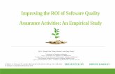 Improving the roi of software quality assurance activities