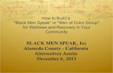 Black Men Speak, Inc Workshop Dec 2013