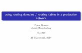 Using routing domains / routing tables in a production network by Peter Hessler