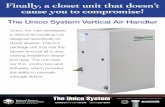 Closet Vertical Air Handler Unit by Unico Available at Unique Indoor Comfort Libertyville
