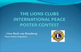 THE LIONS CLUBS INTERNATIONAL PEACE POSTER CONTEST 29 JUNE 2014
