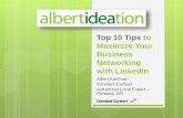 Top 10 LinkedIn Tips - Albert Kaufman, Constant Contact Authorized Local Expert, Portland, Oregon - 2015