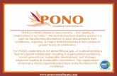 What makes PONO Remarkable- Our Story