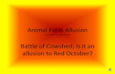 The Battle of Cowshed Allusion
