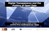 Digital Transparency and the Politics of Open Data