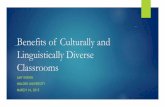Benefits of culturally and linguistically diverse classrooms