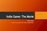 Film Trailer Analysis for Indie Game: The Movie