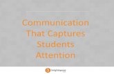 Webinar: Communication that Captures Students' Attention