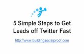 5 simple steps to get leads off twitter fast