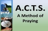 A.C.T.S. Method of Prayer