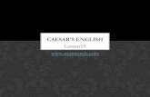 Caesar's English 19 Word Stems