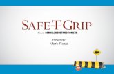 Cornell Construction Safe T-Grip pavement surface
