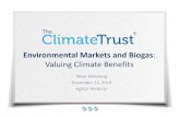 Environmental Markets and Biogas: Valuing Climate Benefits
